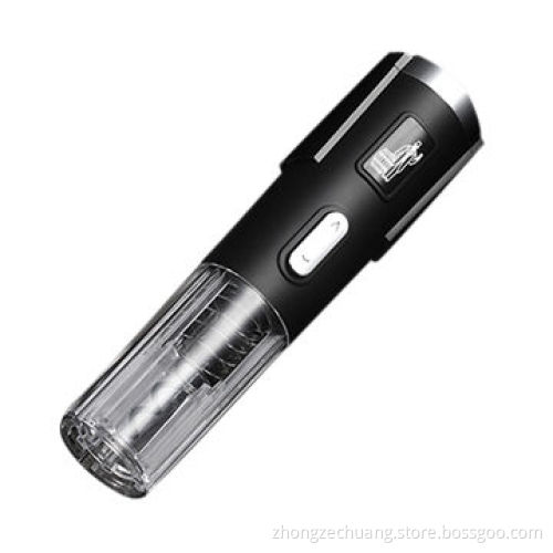 Wine Enthusiast Electric Blue Push-button Corkscrew